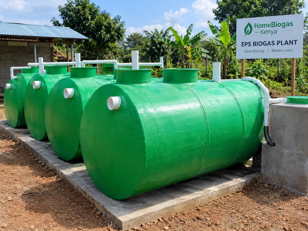 Fiber GlassEPS Biogas Plant Design, Home Biogas Kenya
