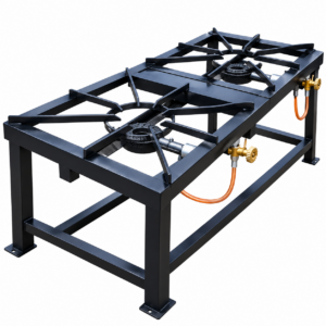 Commercial Double-Burner Biogas Stove in Kenya | Home Biogas Kenya