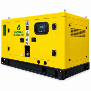 30 kVA biogas generator for commercial and agricultural electricity generation using renewable biogas.