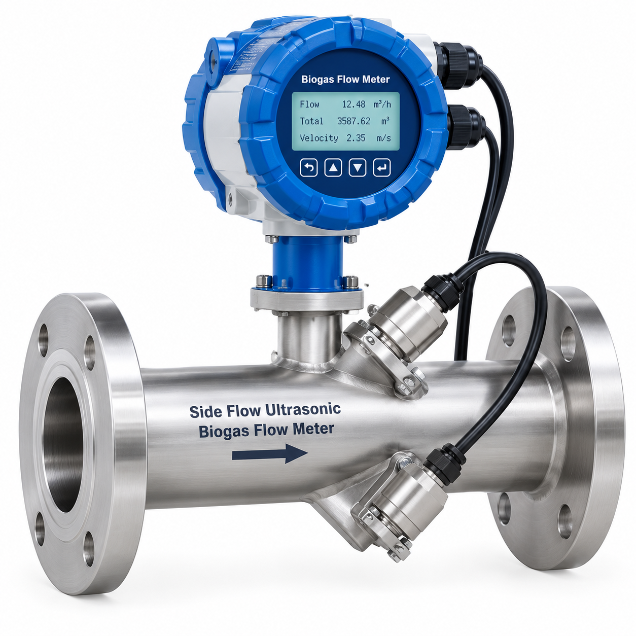 Side Flow Ultrasonic Biogas Flow Meter in Kenya | Home Biogas Kenya